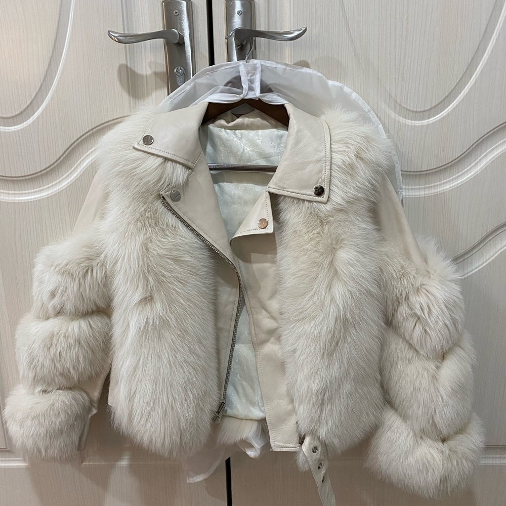 Faux fur/leather jacket